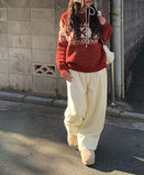 [Mink Lining] Kise Pintuck Wide Brushed Long Pants