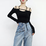 [NONCODE] Lamir Strap Off T-shirt