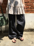 Capuri Denim Wide Pants