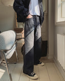 Janen Washed Flare Wide Denim
