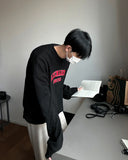 Mali Dark Red Lettering Sweatshirt