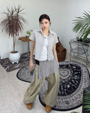 Monita Check Crop Shirt