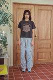 CAKE PARTY Pigment Crop Short Sleeve Tee