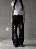 Mawa Damage Black Denim