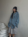 Ordi Snap Over Hood Shirt