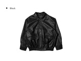 Milan Overfit Leather Blouson Leather Jacket