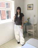 Serion cut balloon fit cotton pants