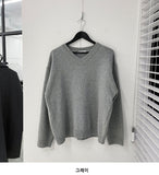 lambs wool v neck crop knit