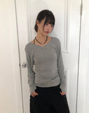 Tael V-neck warmer long-sleeved t-shirt