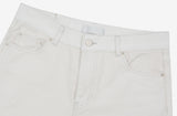 Ritz Cream Wide Denim Pants