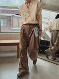 Louis cable V-neck cardigan