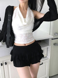 Deha Lace Drape Slim Halterneck Sleeveless