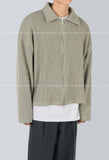 Ripple Knit Zipup