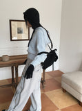 [Wool15] Hound Cable Duffle Button Hood Long Sleeve Knit
