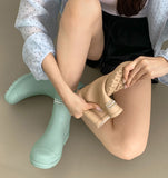Rainy Season Heel 3cm Short Rain Boots