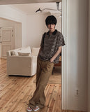 Cork Crop Stripe Short Sleeve T-shirt
