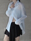 Backslit Striped Overfit Shirt