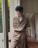 Saffy Linen Two Pocket Crop Jacket