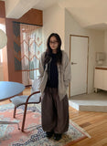 [unisex] Dalkas Pintuck Cotton Banding Wide Pants