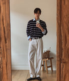 Fate Semi-Wide Cotton Pants