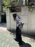 [unisex] Casa Denim Balloon Wide Banding Pants