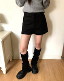 Bed brushed pocket wool short pants