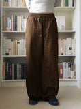 [MADE] Front Peach Fuzz Cotton Banding Long Wide Pants