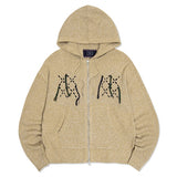 NAVAJO KNIT HOOD ZIP UP