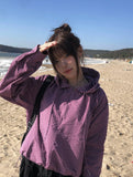 Luckwu Check Zip-Up Anorak Hood Windbreaker
