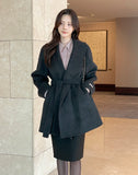 Scott Shawl Collar Wool Handmade Half Coat