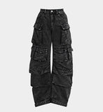 Feather Light Long Line Cargo Carpenter Wide Denim