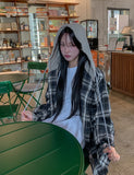 Wake Check Hooded Shirt