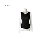 Obin Color Matching Slim Sleeveless T-Shirt Set