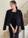 Roseming Flower Short Cardigan Jacket