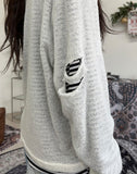 Loaded Layered Damage Knit