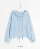 Lilgens Summer See-through Hood Shirt