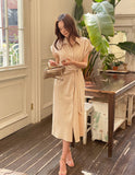 Kozel Roll-up Shirt Wrap One Piece