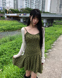 Couzel Flower Sleeveless One Piece