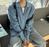 Two-way collar cardigan