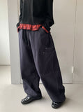 Hibamp Wide Cargo Banding Pants