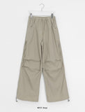 Soluna Parachute String Shirring Wide Banding Pants