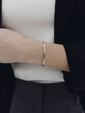 [Premium Plating] Precise AB Single Cuff Bangle
