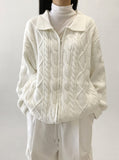FORZEN CABLE KARA CARDIGAN