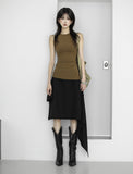 Belted Three-Way Long Skirt