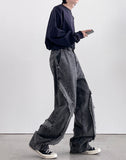 Saint Black Curve Wide Denim