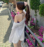 Slim Fit U-neck Long Sleeve Spring Summer Cardigan