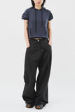 (W) Dub Shirring Wide Pants