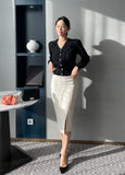 Minella Slit Banding Skirt