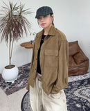 Modiel Suede Crop Shirt
