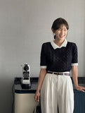 Lyrichell Collar Cable Knit